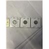Image 1 : 3 - 1943 USA WAR-TIME ZINC CENTS ALL 3 MINTS PLAIN, D AND S - DENVER, PHILADELPHIA, SAN FRAN.