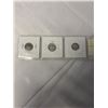 Image 2 : 3 CANADIAN SILVER SMALL 5 CENT COINS 1906, 1912, 1918 .925 SILVER