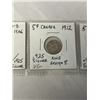 Image 4 : 3 CANADIAN SILVER SMALL 5 CENT COINS 1906, 1912, 1918 .925 SILVER
