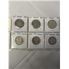 Image 3 : 7 CANADIAN 50 CENT COINS 1968 - 1974 MINT CONDITION