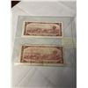 Image 2 : 2 - 1986 CANADIAN $2 BILLS, ONE REGULAR AND ONE REPLACMENT W/ ASTERICKS