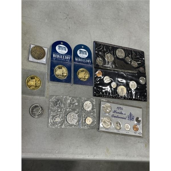 ASSORTED COLLECTOR COINS INCLUDING CANADIAN 1973 DOLLAR SET