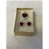 Image 2 : SILVER PENDANT W/ MATCHING PAIR OF EARRINGS SET