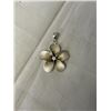 Image 1 : 925 STERLING SILVER PENDANT W/ STONE, MAKRED 925 K