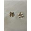 Image 1 : PAIR OF STERLING SILVER W/ STONE EARRINGS, MARKED 925K
