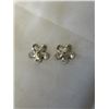 Image 2 : PAIR OF STERLING SILVER W/ STONE EARRINGS, MARKED 925K