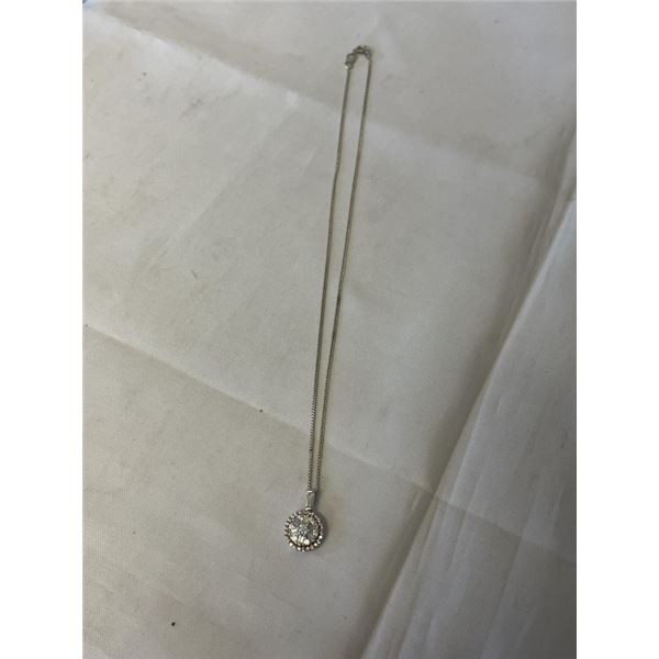 STERLING SILVER CHAIN (925) W/ PENDANT MARKED 925 CN FZN