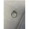 Image 2 : SILVER PLATED RING W/ MYSTIC TOPAZ, UNMARKED SIZE 8