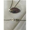 Image 3 : HAND CRAFTED AND SIGNED STERLING SILVER W/ CZ STONES PENDANT W/ CHAIN NECKLACE MARKED 925
