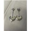 Image 1 : PAIR OF STERLING SILVER EARRINGS, TOTAL LENGTH 2.5" MARKED 925 EACH