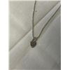 Image 2 : STERLING SILVER CHAIN W/ PENDANT H&B NECKLACE MARKED 925 HB