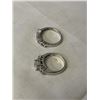 Image 3 : 2 STERLING SILVER W/ CZ STONES RINGS