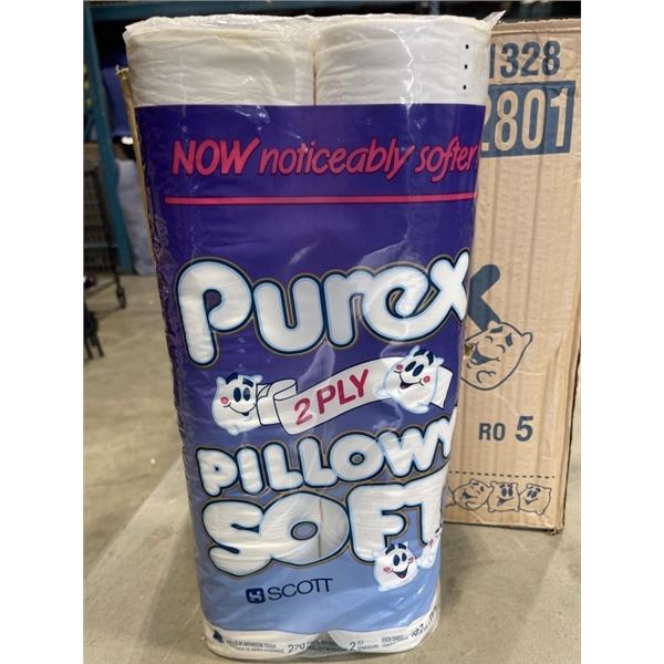 9 PUREX 2 PLY TOILET PAPER. 8 ROLLS PER BAG