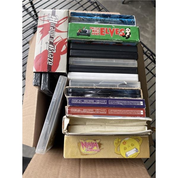 LOT OF ANIME DVDS AND VHS