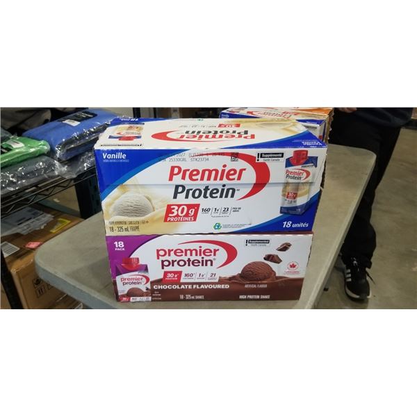 2 CASES OF PROTEIN SHAKES - CHOCOLATE AND VANILLA, MISSING SOME BOTTLES