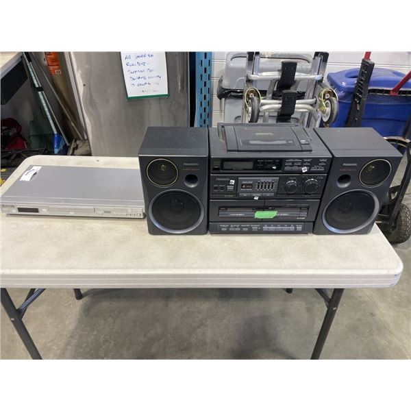 PANASONIC BOOMBOX AND PANASONIC DVD PLAYER
