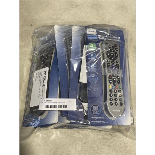 12 PHILLIPS UNIVERSAL REMOTES
