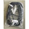 Image 1 : AS NEW INDOOR/OUTDOOR 3 WIRED GROUNDED HEAVY DUTY 50FT 14 AWG BLACK EXTENSION CORD