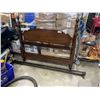 Image 1 : MAHOGANY DOUBLE SIZE POLSTER BEDFRAME