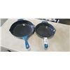 Image 1 : HENCKEL 10" AND 12" CAST IRON ENAMEL FRYING PANS