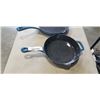 Image 2 : HENCKEL 10" AND 12" CAST IRON ENAMEL FRYING PANS