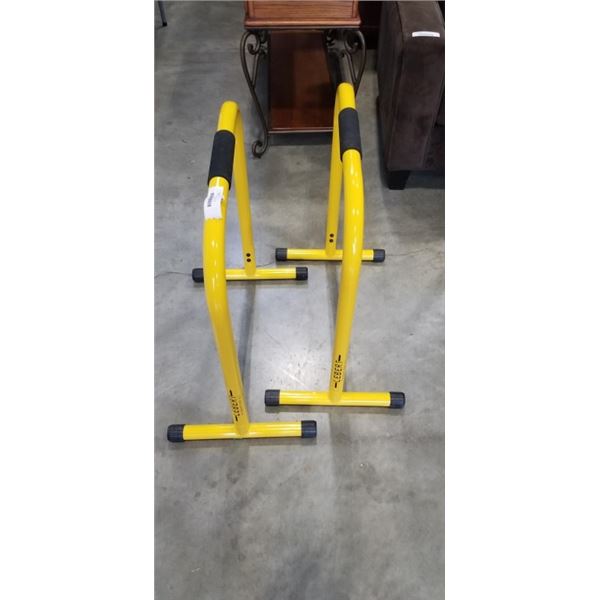 PAIR OF LEBERT FITNESS BARS