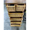 Image 2 : 6 DRAWER WICKER BASKET SHELF