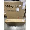 Image 1 : RECLAIMED WOOD 60"X30" TABLE TOP AND VIVO WHITE ELECTRIC DUAL MOTOR DESK FRAME