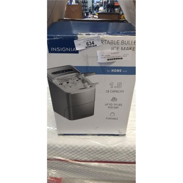 INSIGNIA 26LB PORTABLE ICE MAKER - TESTED WORKING