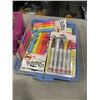 Image 4 : 3 TRAYS OF SHARPIES, JIFFY MARKERS AND ARTIST MARKERS