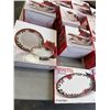 Image 4 : LARGE COLLECTION OF NEW POINSETTIA CHRISTMAS DINNERWARE