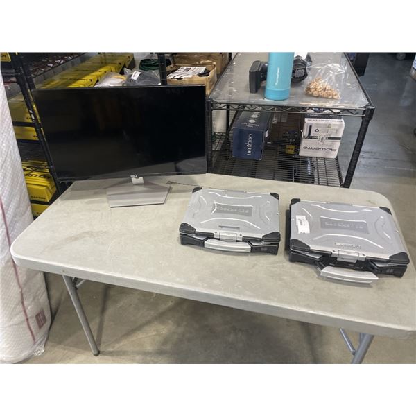 2 PANASONIC TOUGHBOOKS AND DELL MONITOR UNTESTED