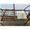 Image 1 : HANGING WINE GLASS RACK AND GLOW IN THE DARK BROKEN BOTTLE WALL ART IN EPOXY