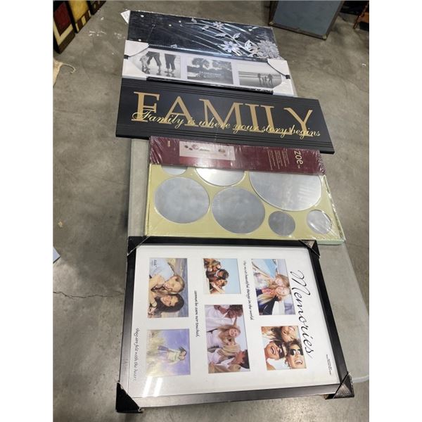 ASSORTED NEW PICTURE FRAMES AND ARTWORK