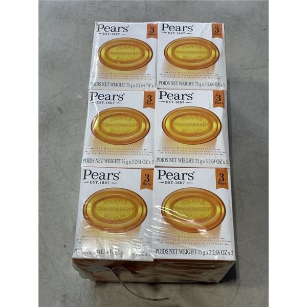 12 PACKS OF 3 PEARS HAND SOAP BARS