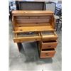 Image 3 : PINE ROLL TOP DESK