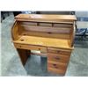 Image 4 : PINE ROLL TOP DESK
