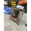 Image 6 : SMALL VINTAGE BRASS MIRROR AND CANUCKS FLAG AND HOLLAND AMERICA LINE WATERPROOF PHONE BAG