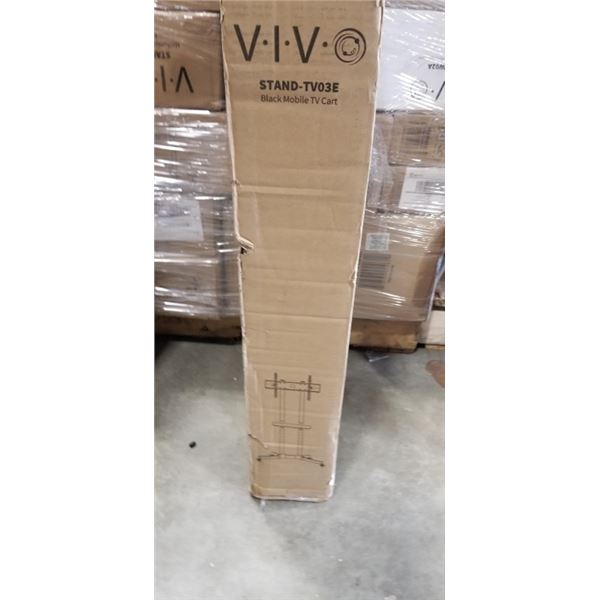 VIVO BLACK MOBILE TV CART