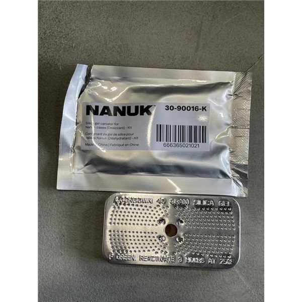 LOT OF 6 NEW NANUK SILICA GEL CANITERS FOR HARD CASES AND TRAVELING