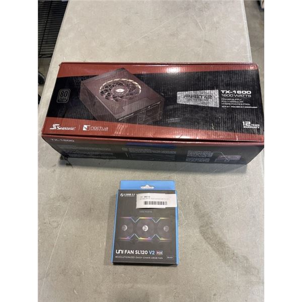 AS NEW PRIME NOCTUA EDITION TX-1600 WATTS POWER SUPPLY FULLY MODULAR HYBRID FAN CONTROL ATX 3.1 PCLE