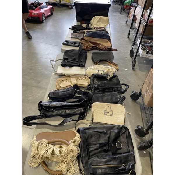 TOTE OF ASSORTED LADIES PURSES