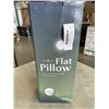 Image 1 : UMBOO FLAT PILLOW 2.6 INCH PILLOW AND EYE MASK