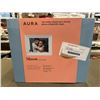 Image 1 : NEW AURA MASON WHITE QUARTZ 9 INCH DIGITAL PHOTO FRAME, HI-RES DISPLAY, PHONE TO SCREEN EASY SET UP,