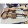Image 3 : ANTONIO STRATOVARIUS VIOLIN COPY AND TWO ANTIQUE AS FOUND VIOLINS