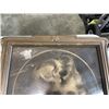 Image 5 : VINTAGE PLASTER FRAMED YOUTH PRINT AND FRAMED 'SILK' CHERUBS PICTURE