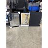 Image 1 : NEW FRAMED MIRROR 31" X 23X AND A FRAMED PRINT AND A PORTFOLIO BAG