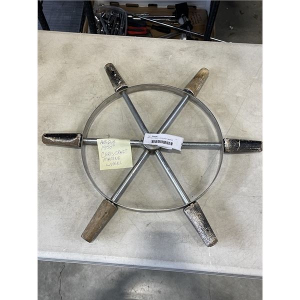 ANTIQUE 1950'S CHRISCRAFT MARINE WHEEL