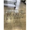 Image 1 : SET OF 3 MCM GLASSTOP NESTING TABLES