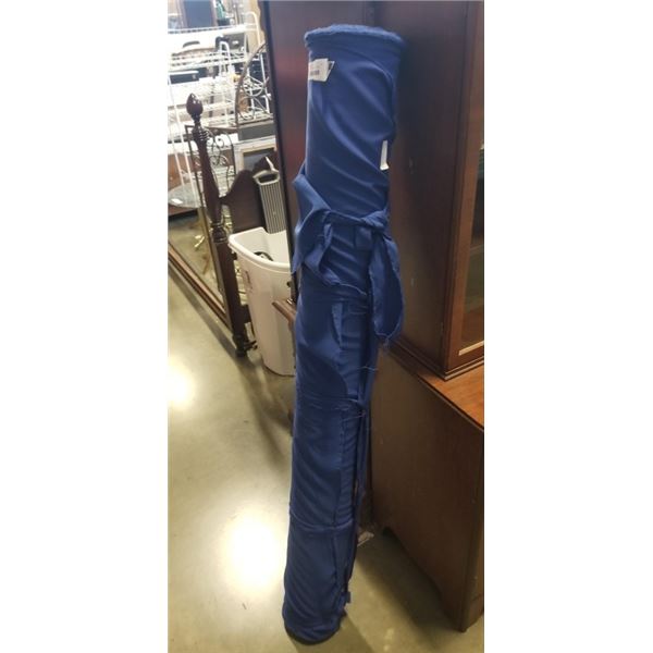 ROLL OF BLUE FABRIC 58" BY APPROX 100YDS